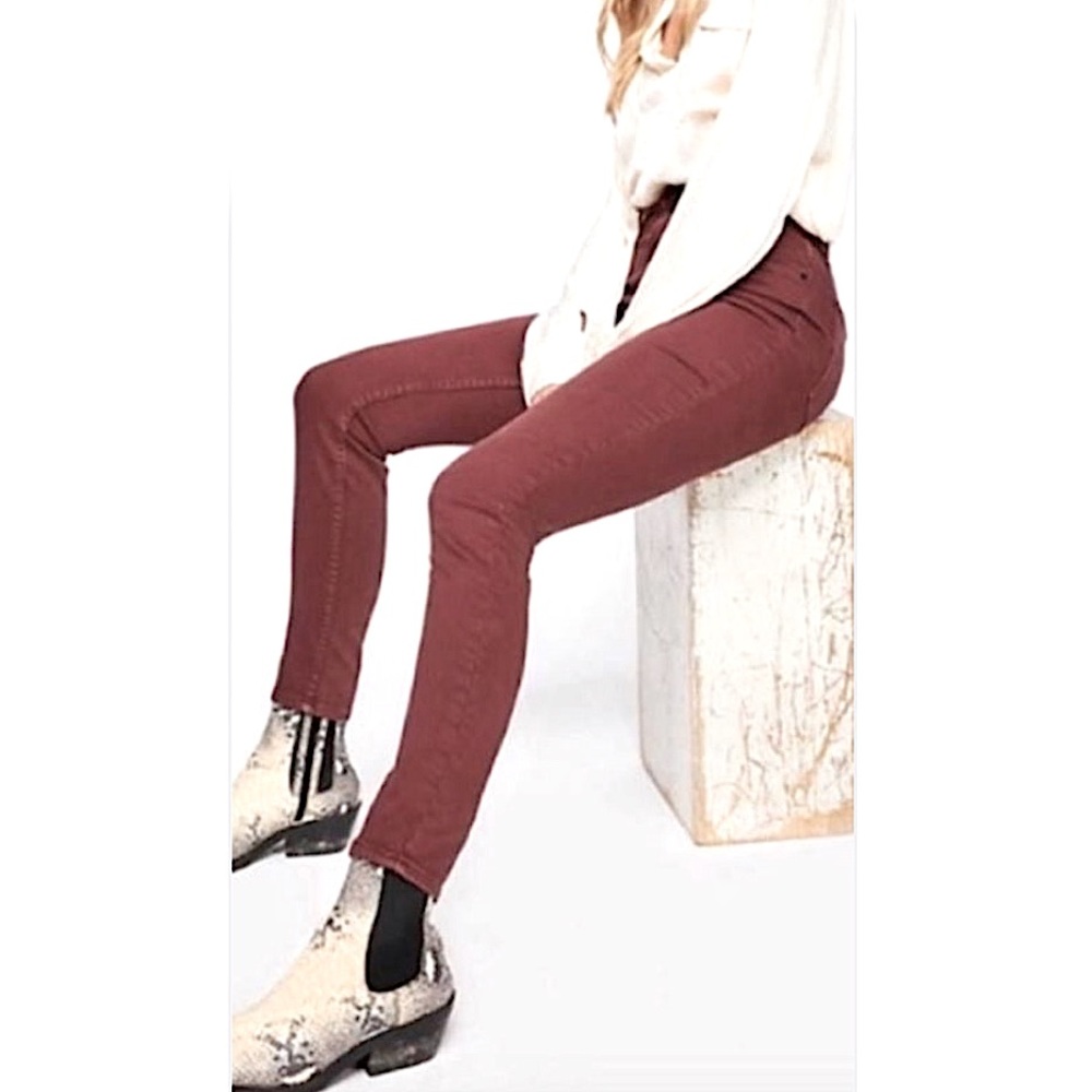 Free People Hi Waist Long Stretch Jeans NWT - Picture 13 of 14